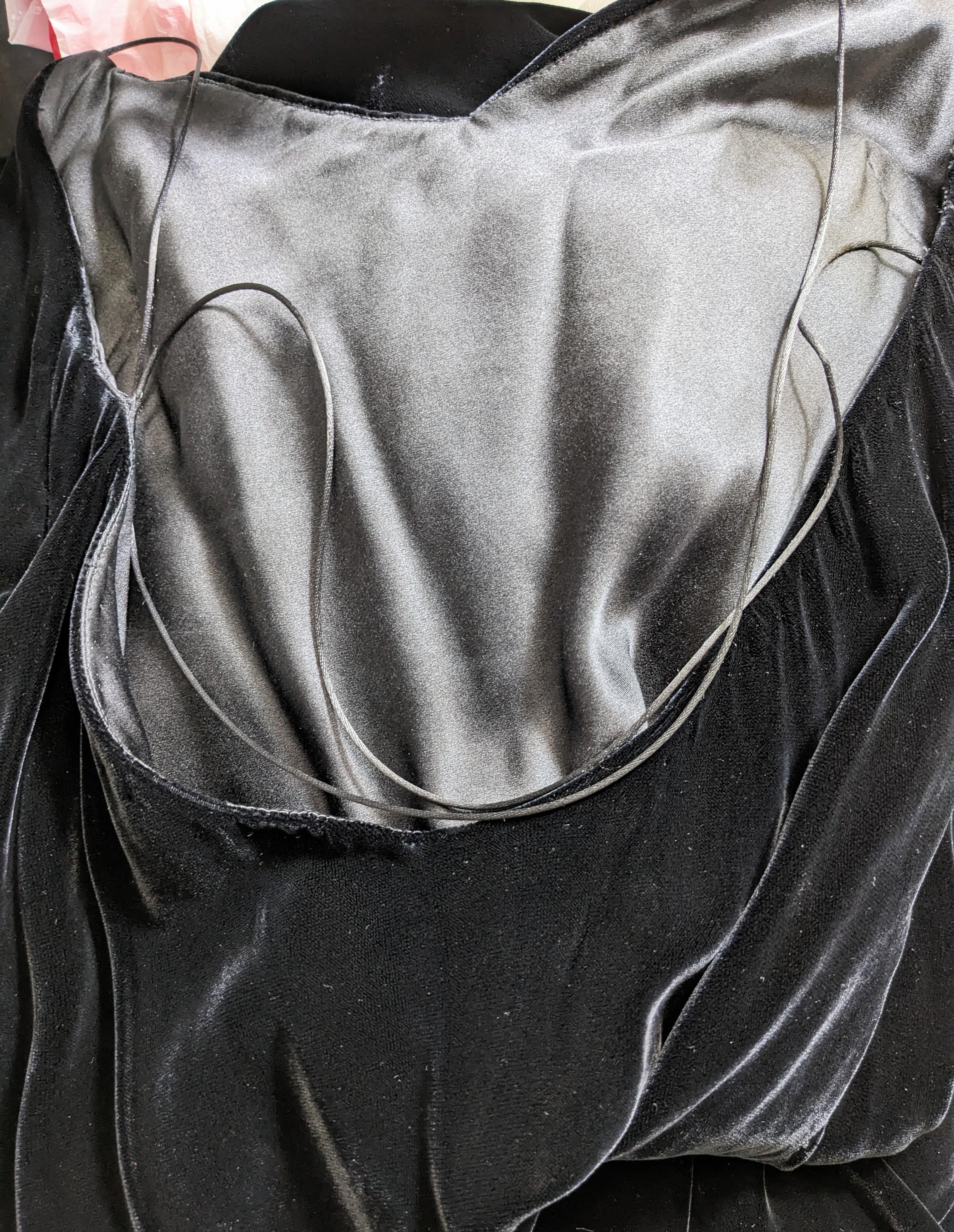Ralph Lauren Bias Silk Velvet Slip Dress For Sale 6