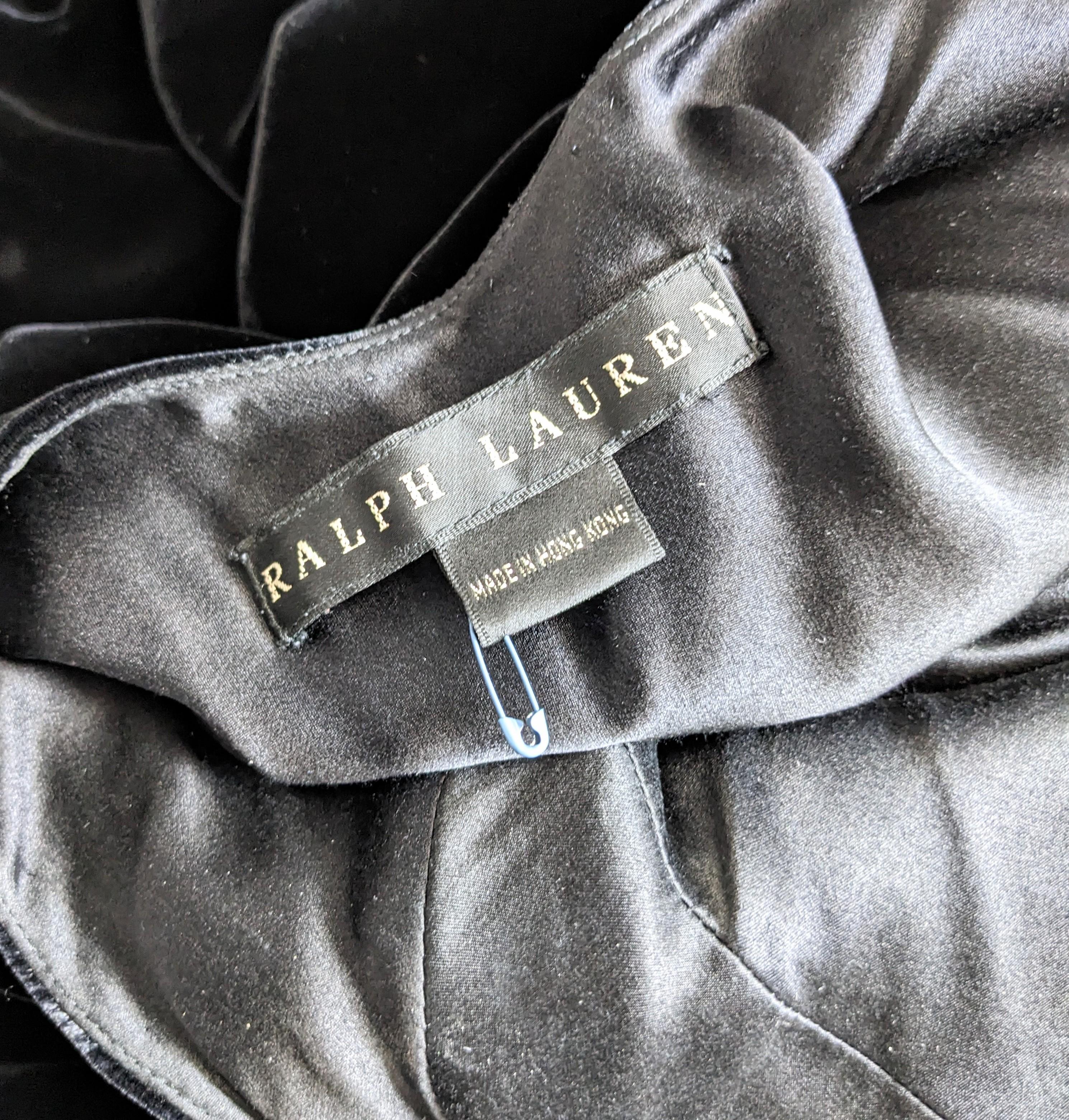 Ralph Lauren Bias Silk Velvet Slip Dress For Sale 7