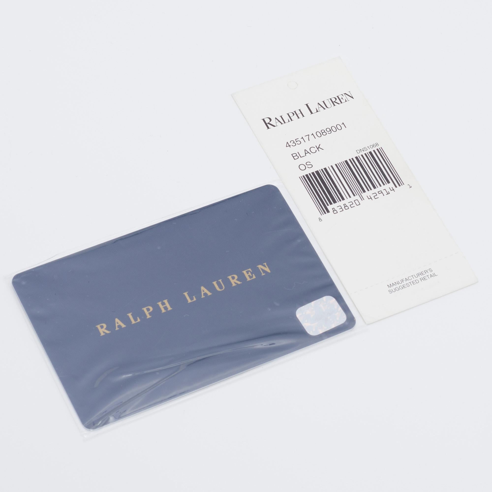 Ralph Lauren Black/Gold Suede And Leather Embellished Flap Shoulder Bag 2