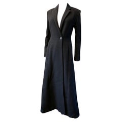 Ralph Lauren Black Label Abrigo negro de cachemira "Anna Karenina" Talla 8