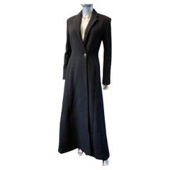 Vintage Ralph Lauren Black Label "Anna Karenina" Black Cashmere Coat Size 8