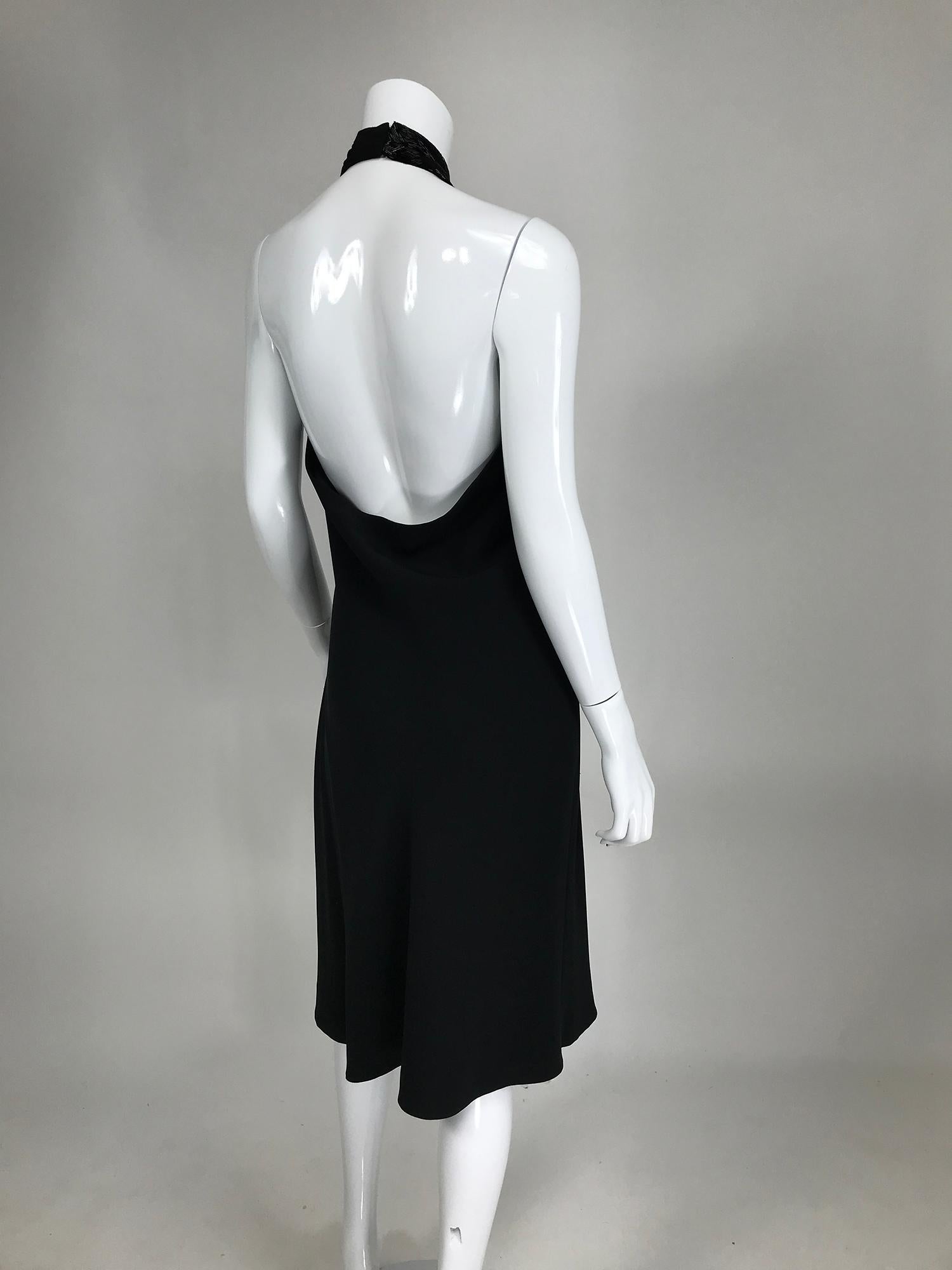 Ralph Lauren Black Label Beaded Halter Neck Evening Dress 10 1