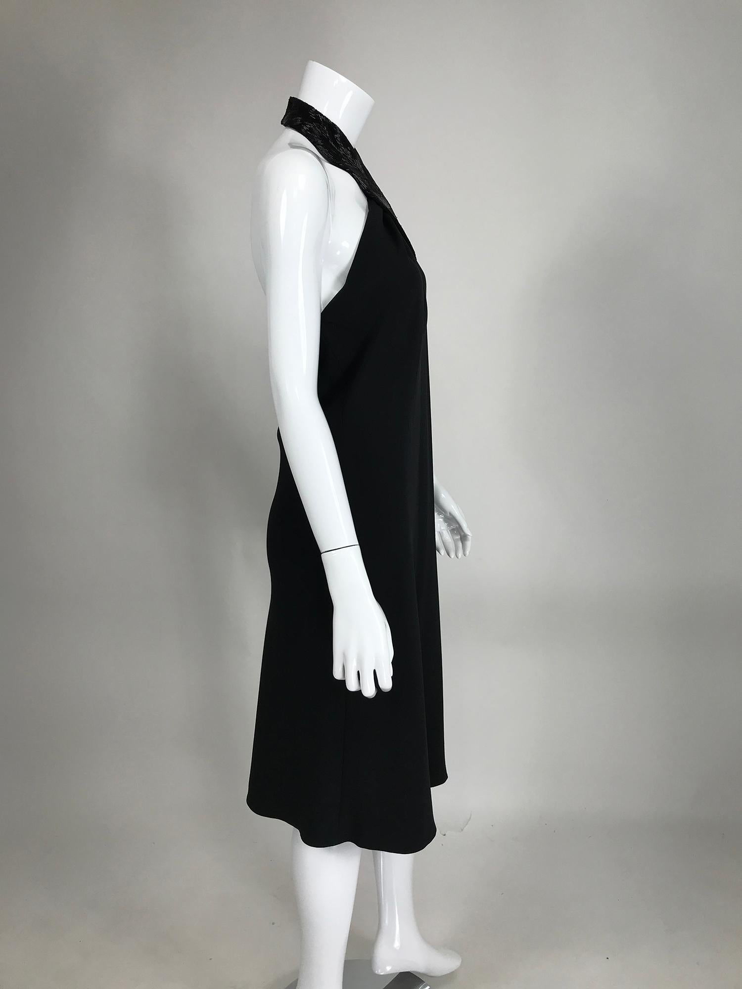 Ralph Lauren Black Label Beaded Halter Neck Evening Dress 10 3