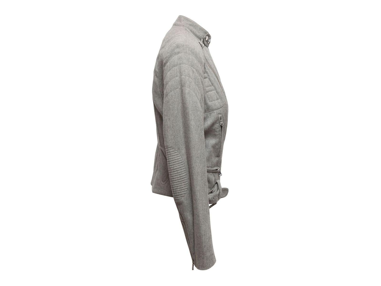 Ralph Lauren Black Label Black Wool & Cashmere Moto Jacket 1