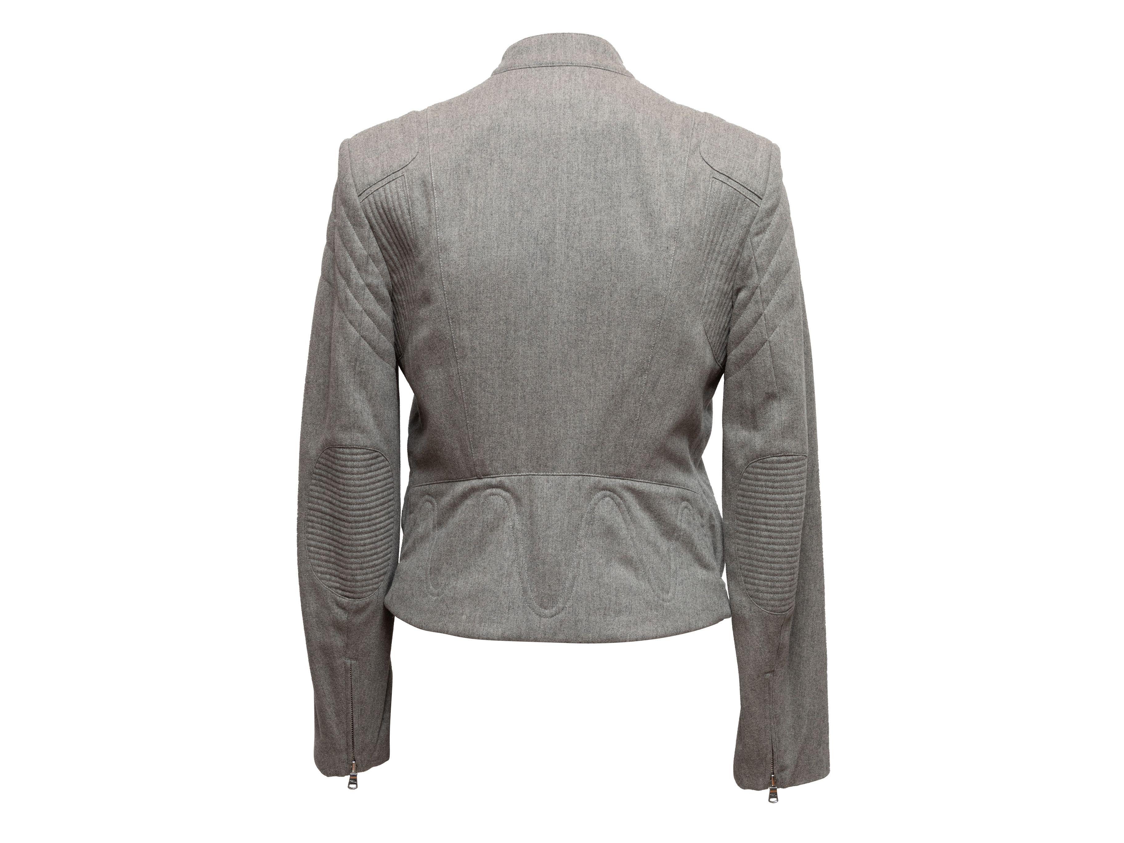 Ralph Lauren Black Label Black Wool & Cashmere Moto Jacket 2