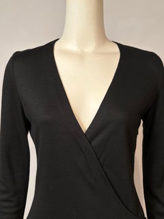 Ralph Lauren Black Label Black Wrap Style Dress