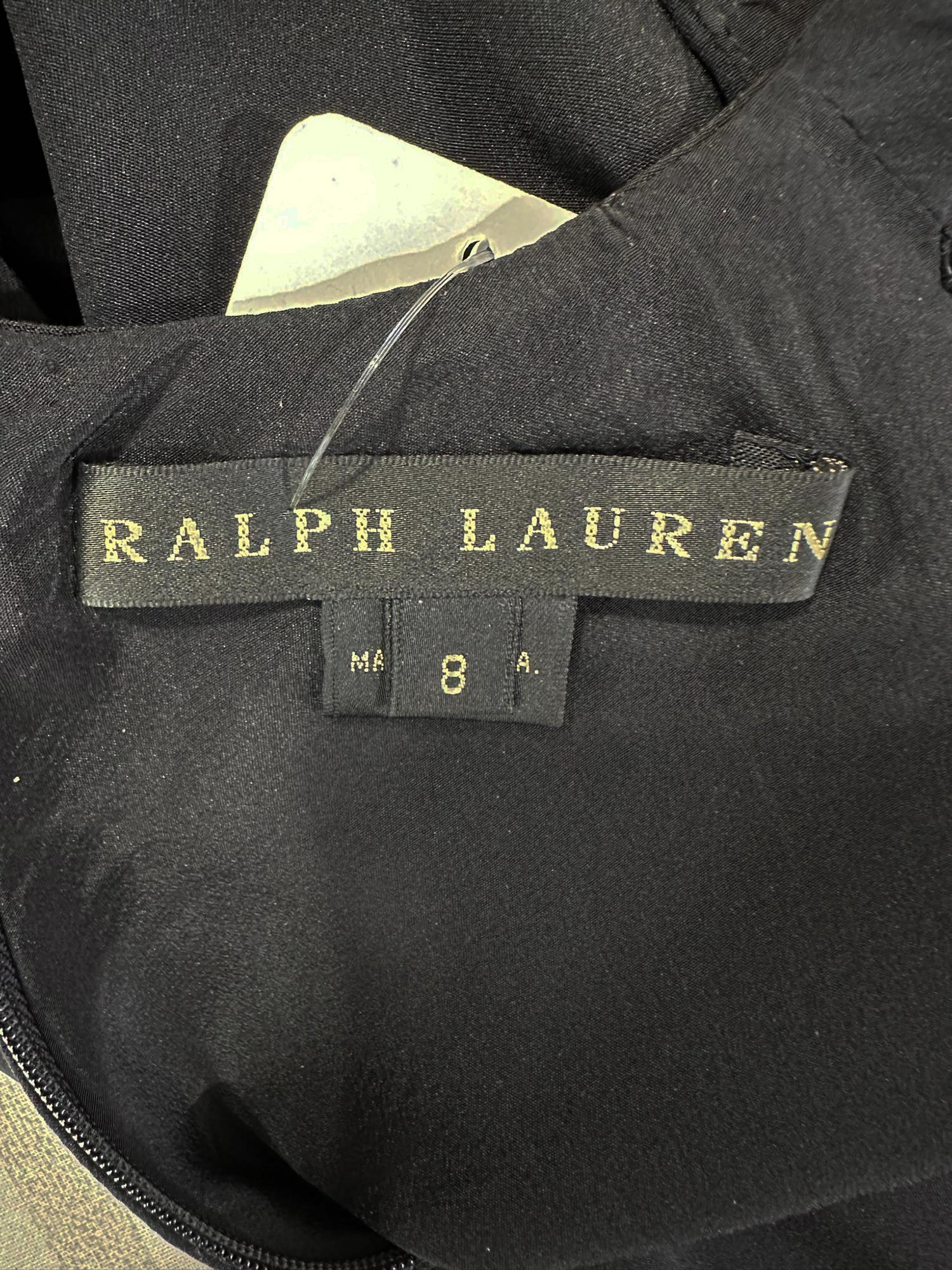 Ralph Lauren Black Label Classic Silk Bias Cut Dress 8 For Sale 8