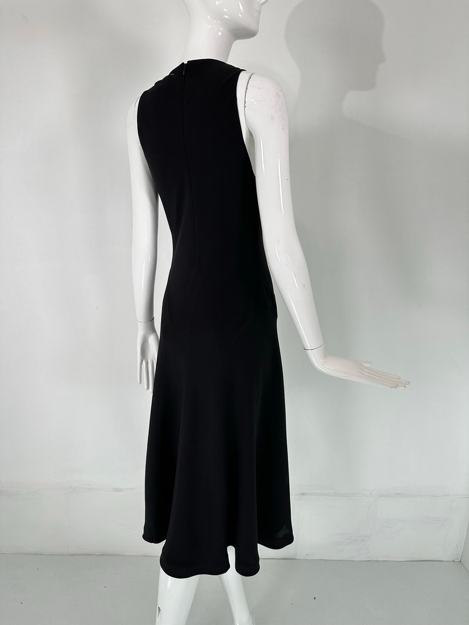Ralph Lauren Black Label Klassisches, schräg geschnittenes Seidenkleid 8 Damen im Angebot