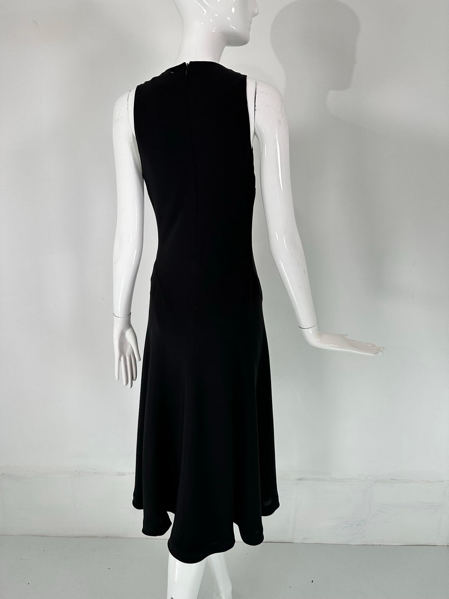 Ralph Lauren Black Label Classic Silk Bias Cut Dress 8 For Sale 2