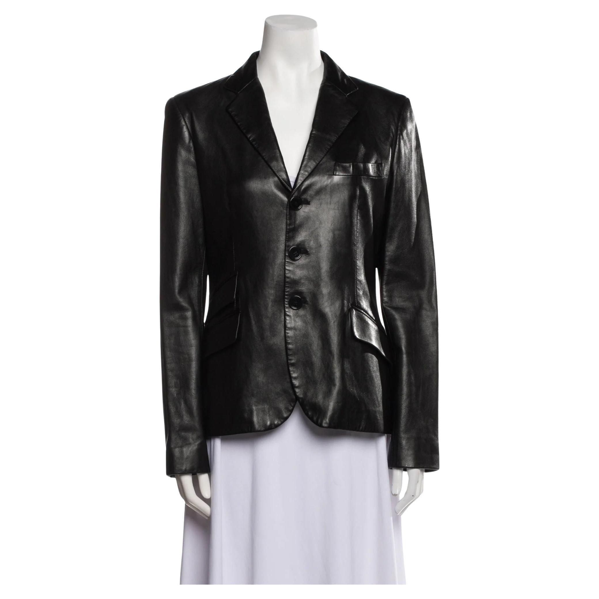 Ralph Lauren Black Label leather jacket For Sale