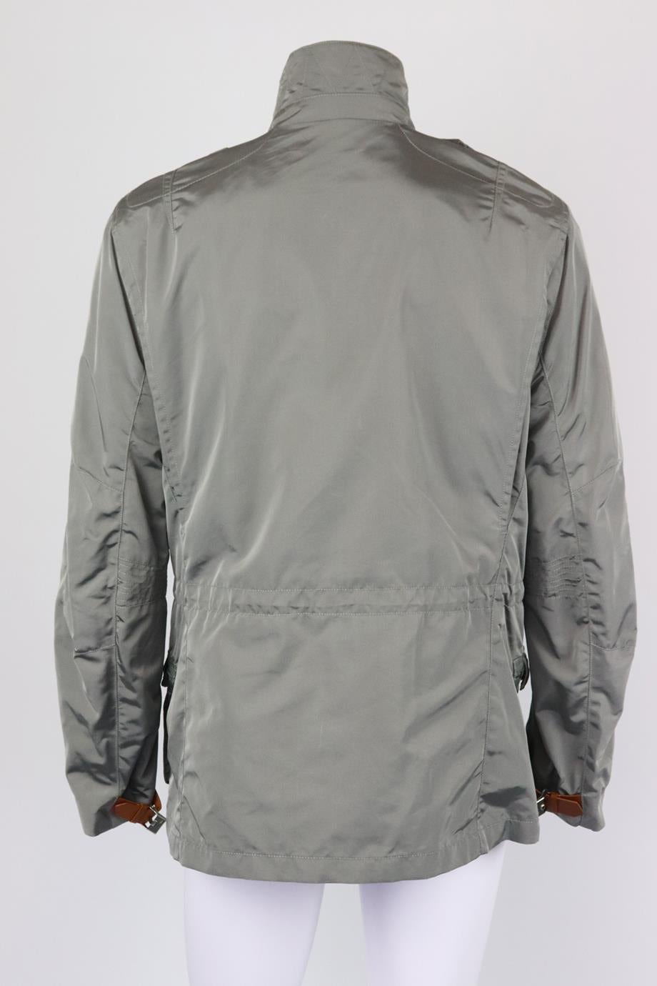 leather utility jacket