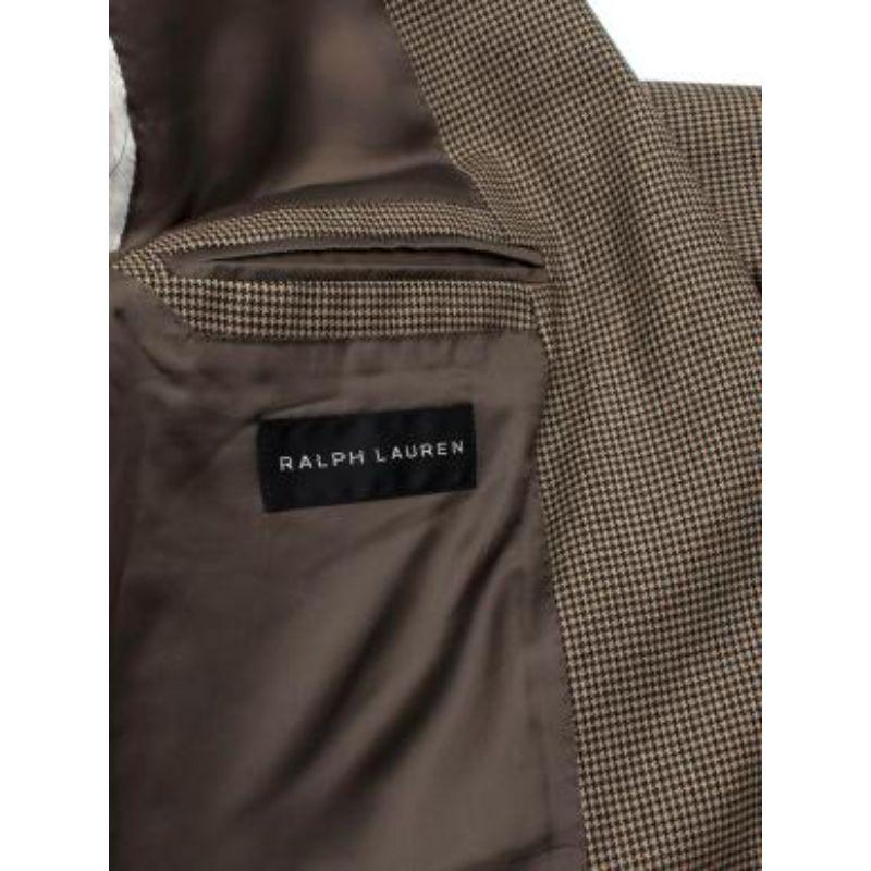 Ralph Lauren Black Label Micro Houndstooth Single Breasted Blazer For Sale 4