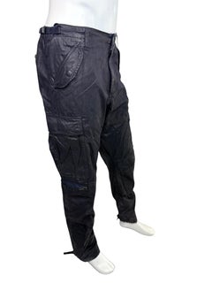 Ralph Lauren Black Label Pantaloni Cargo cerati in Marina Taglia 38 Utilità Tattica