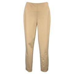 RALPH LAUREN Schwarz Label Größe 2 Beigefarbene Kleidhose aus Wollmischung