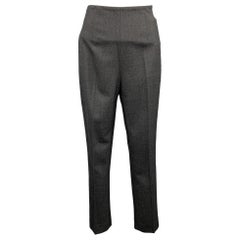 Ralph Lauren Black Label - Pantaloni eleganti in lana color carbone taglia 2