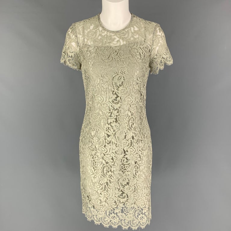 RALPH LAUREN Black Label Size 2 Moss Viscose Blend Lace Shift Dress For  Sale at 1stDibs | ralph lauren lace dress