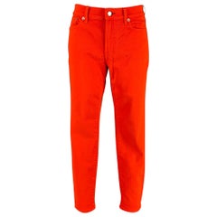 RALPH LAUREN Black Label Size 29 Orange Cotton Skinny Jeans