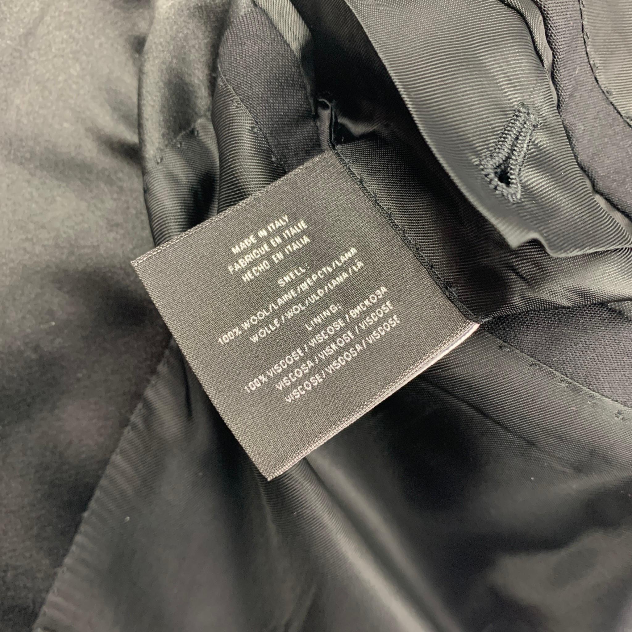 RALPH LAUREN Black Label Size 42 Regular Black Wool Peak Lapel Tuxedo Suit 6