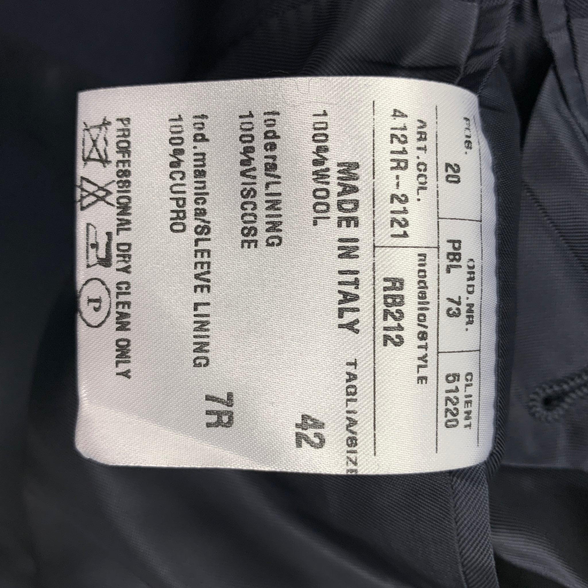 RALPH LAUREN Black Label Size 42 Regular Navy Wool Notch Lapel Sport Coat For Sale 3
