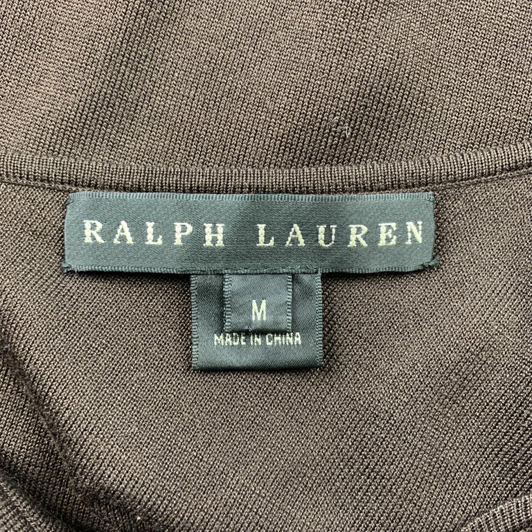 Ralph Lauren Black Label Size M Brown Jersey Silk Spaghetti Strap Tank Top At 1stdibs