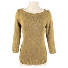 RALPH LAUREN Schwarzer Label Pullover aus Viskosemischung mit Bootsausschnitt, Größe M