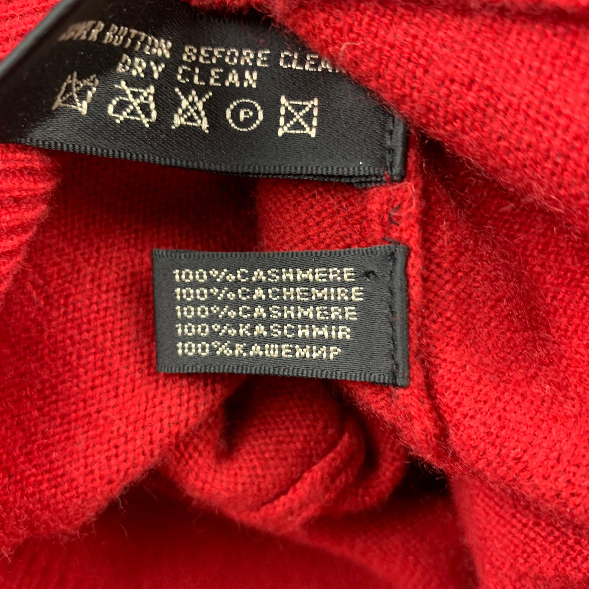 ralph lauren red cardigan