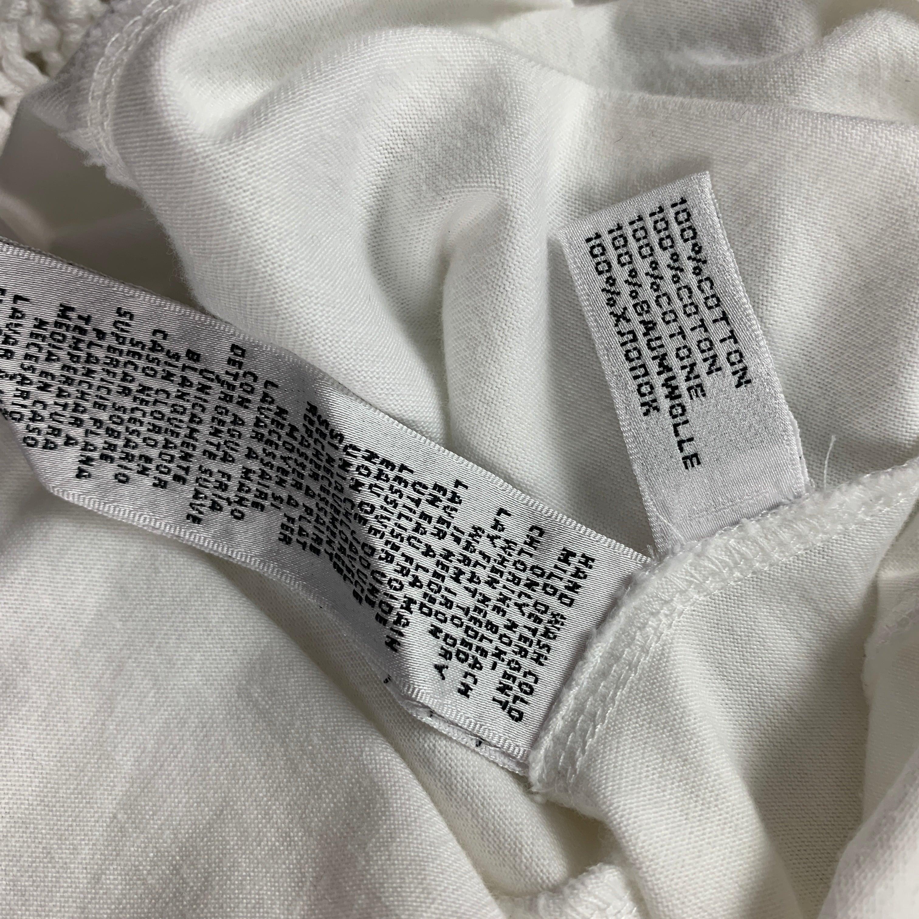 Women's RALPH LAUREN Black Label Size M White Cotton Crochet Racerback Long Dress For Sale
