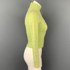 RALPH LAUREN Black Label Size S Chartreuse Cashmere Pullover