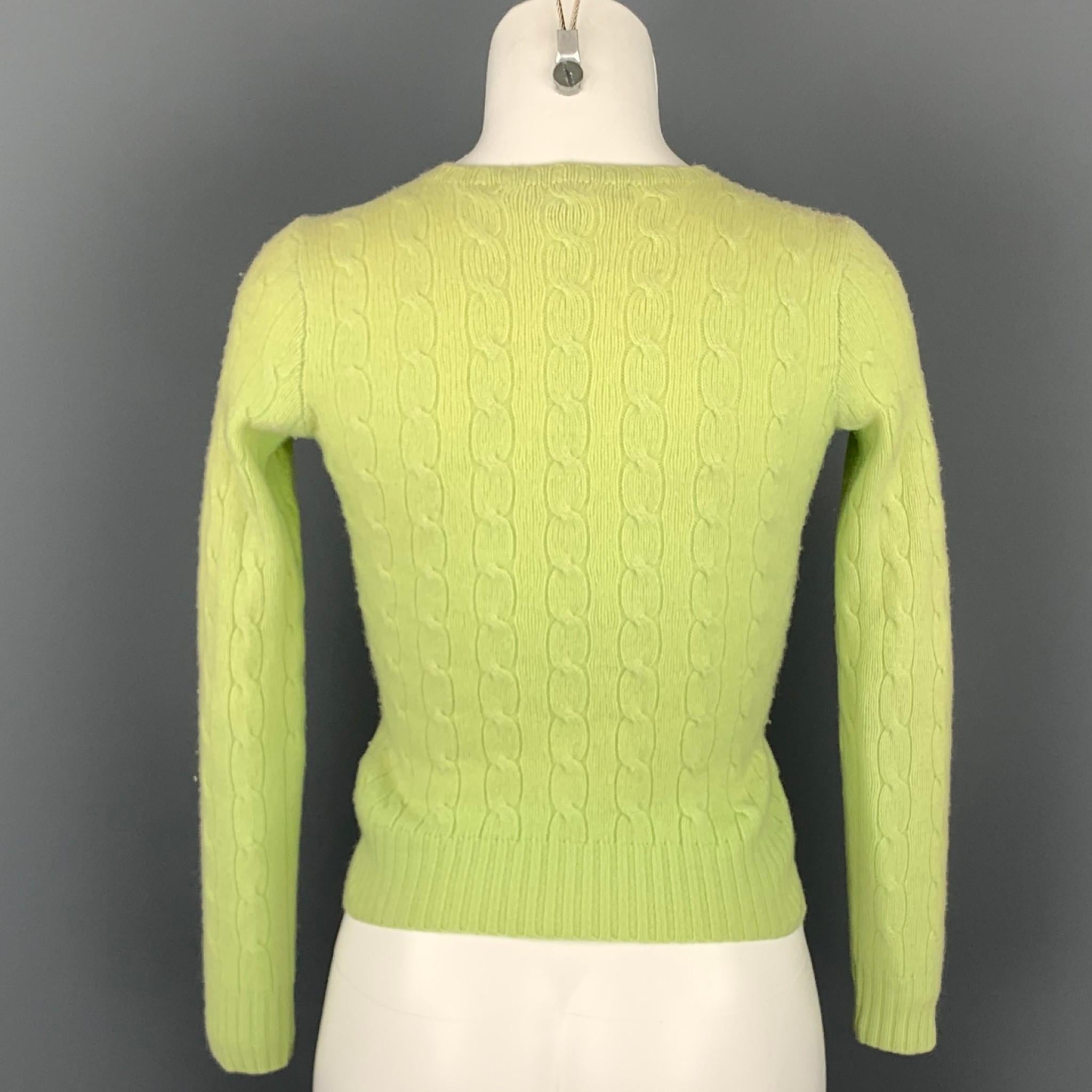 chartreuse sweater