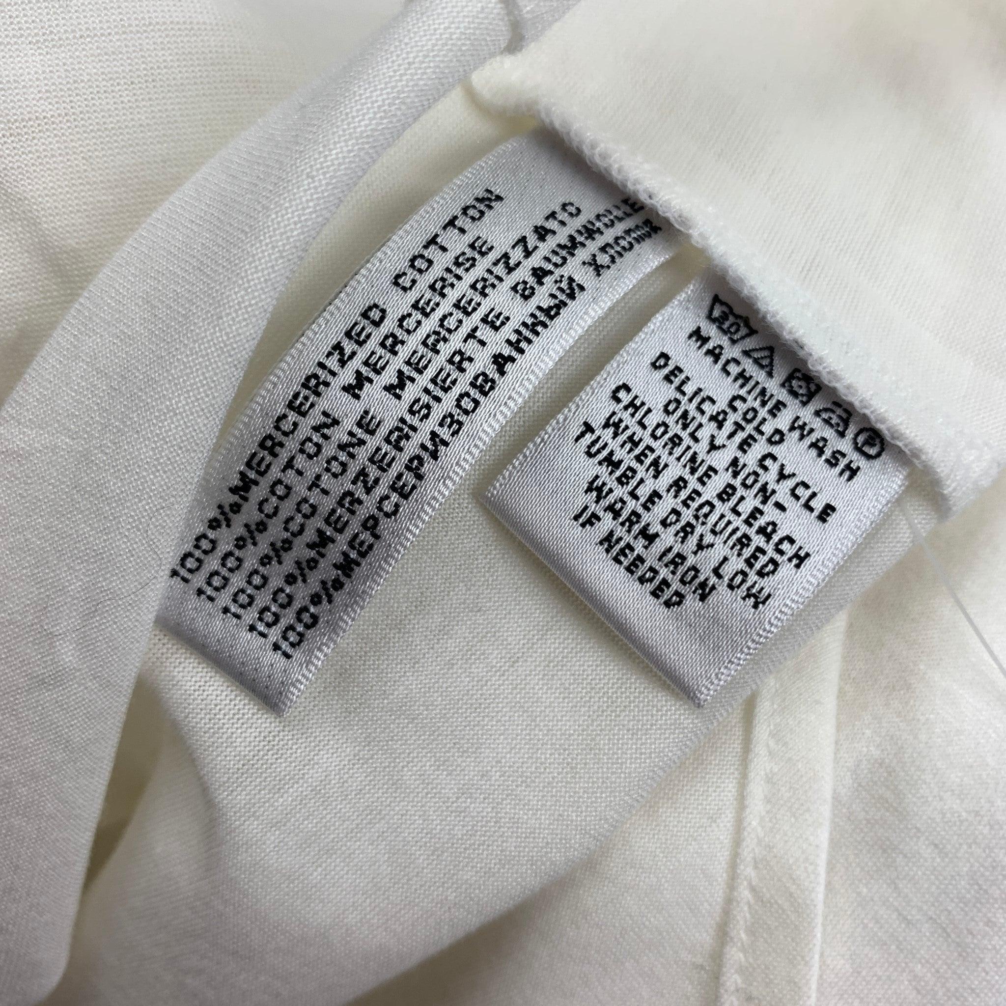 Women's RALPH LAUREN Black Label Size XL White Cotton Tuxedo Shirt For Sale