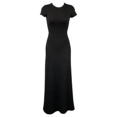 RALPH LAUREN Black Label Size XS Black Knitted Cashmere Long Dress