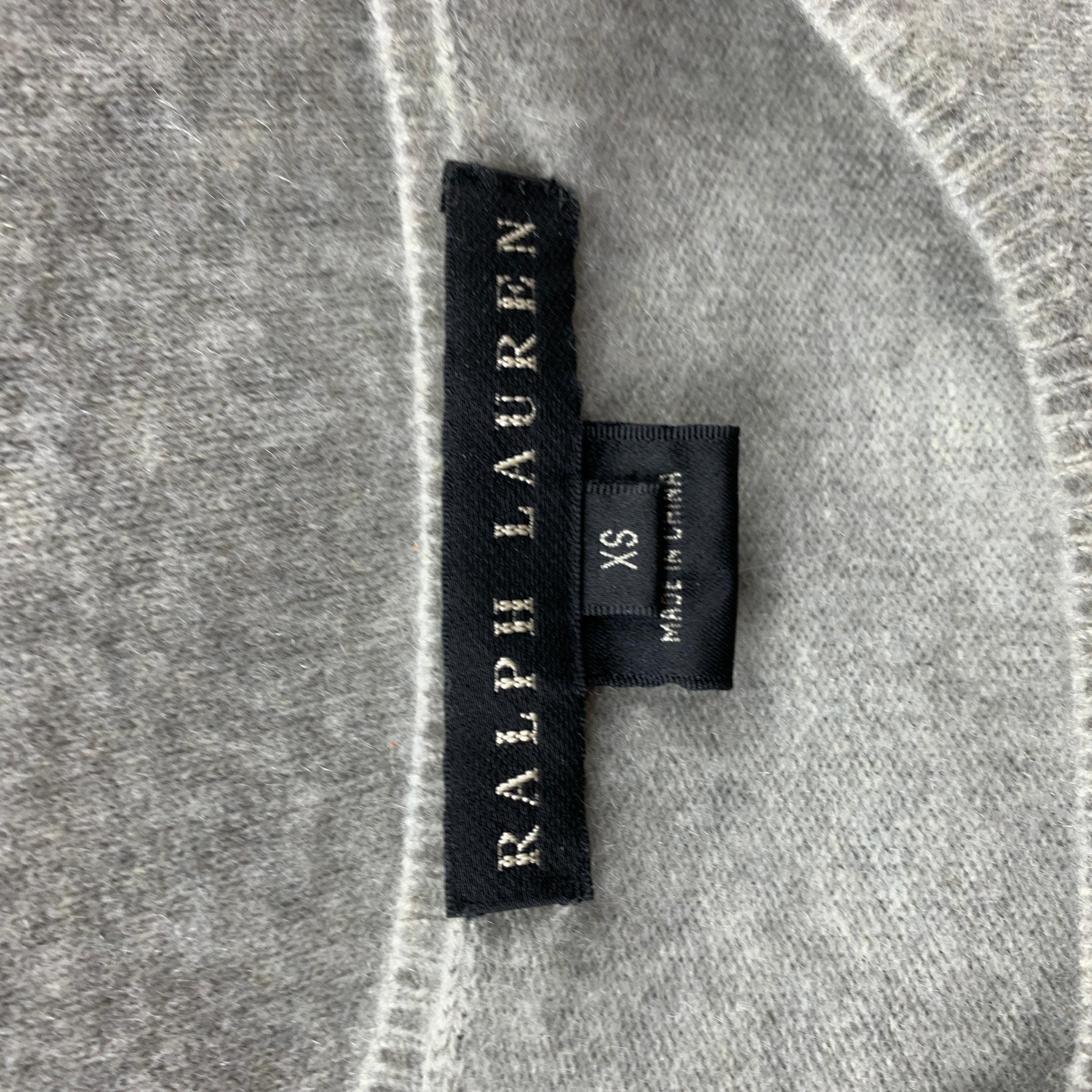 Gray RALPH LAUREN Black Label Size XS Grey Cashmere Dress