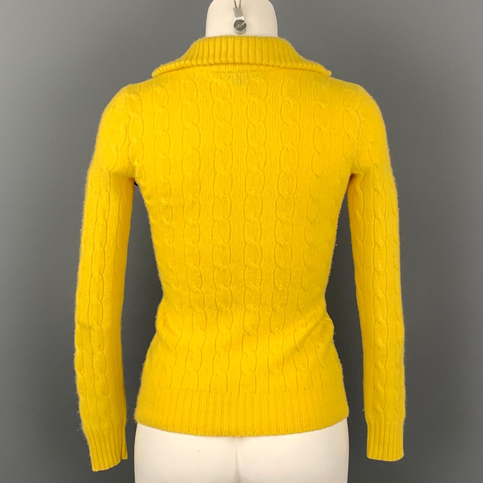 black and yellow polo sweater