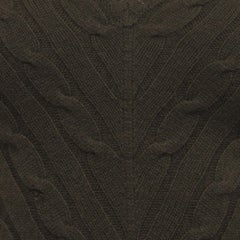 Ralph Lauren Black Label V-Neck Sweater in Olive Green Cashmere