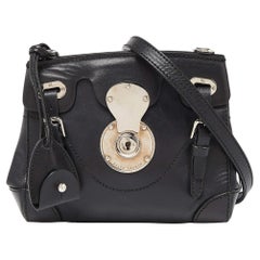 Ralph Lauren Black Leather Mini Ricky Tote