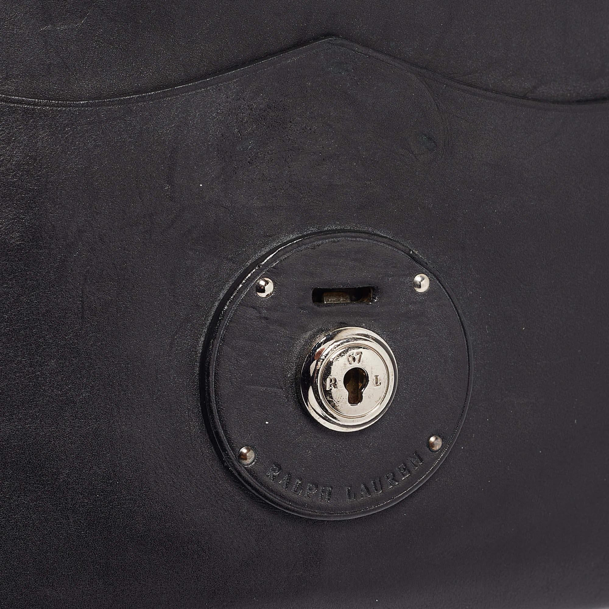 Ralph Lauren Black Leather Ricky Clutch Bag 2