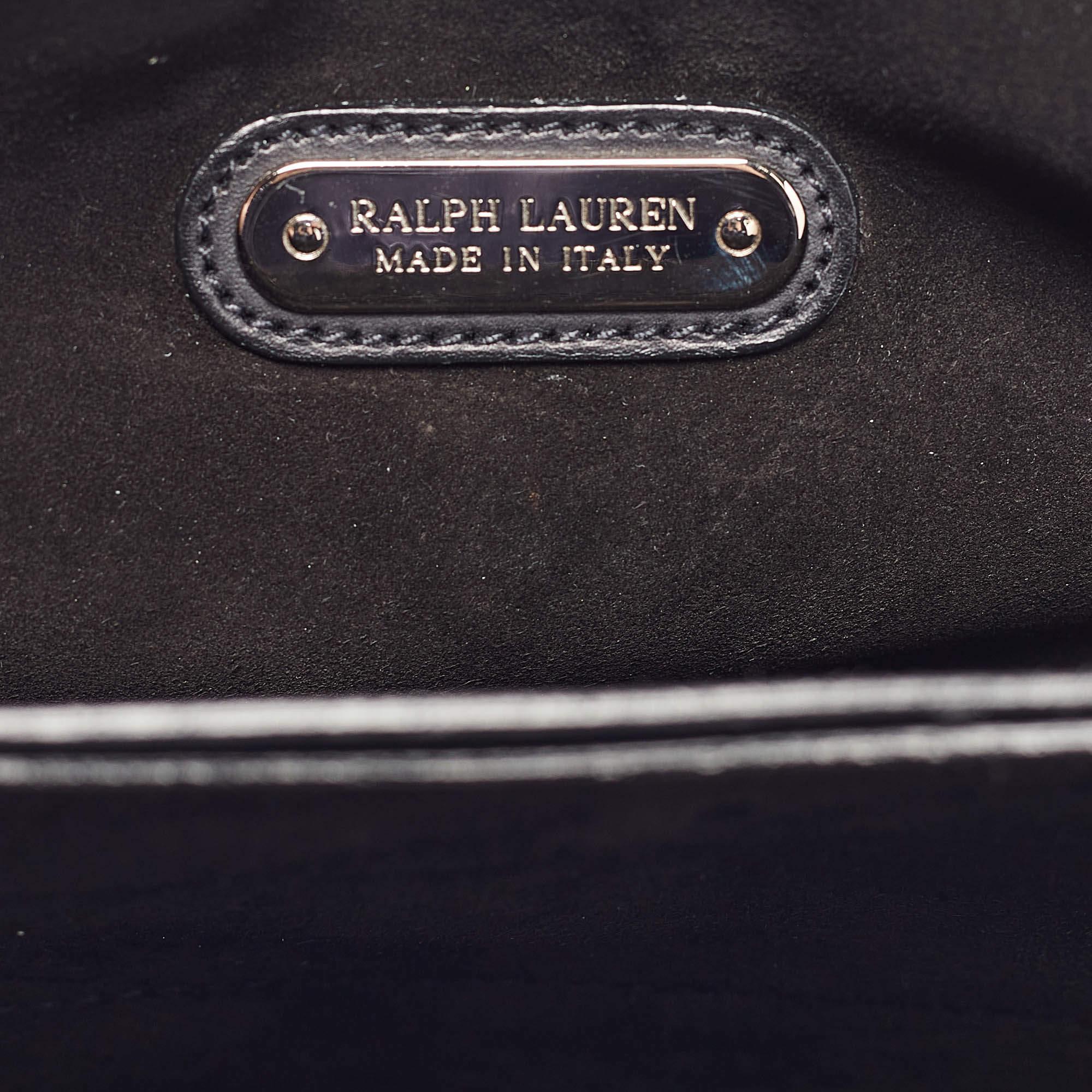 Ralph Lauren Black Leather Ricky Clutch Bag 4