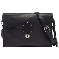 Ralph Lauren Black Leather Ricky Clutch Bag