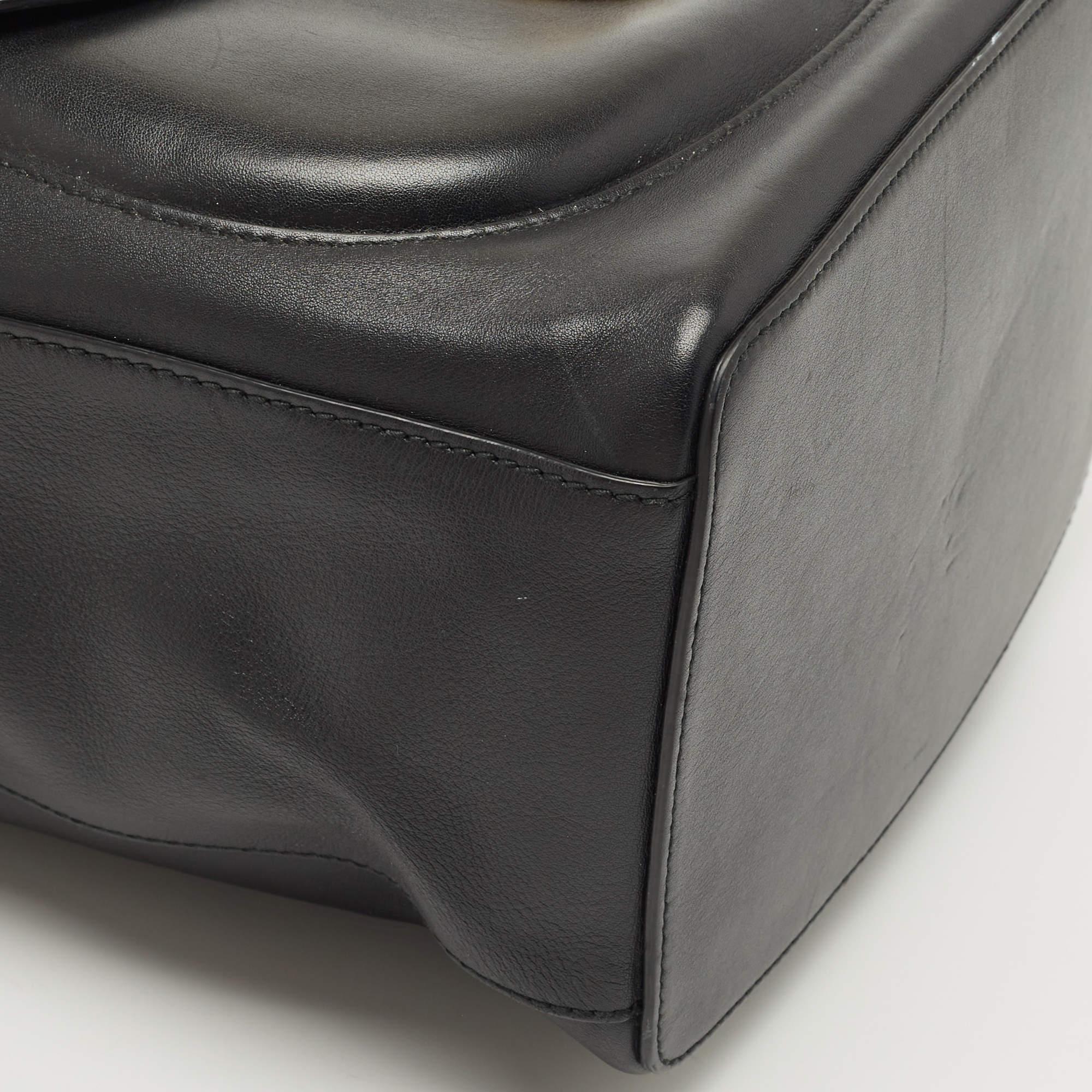 Ralph Lauren Black Leather Ricky Drawstring Bucket Bag For Sale 10