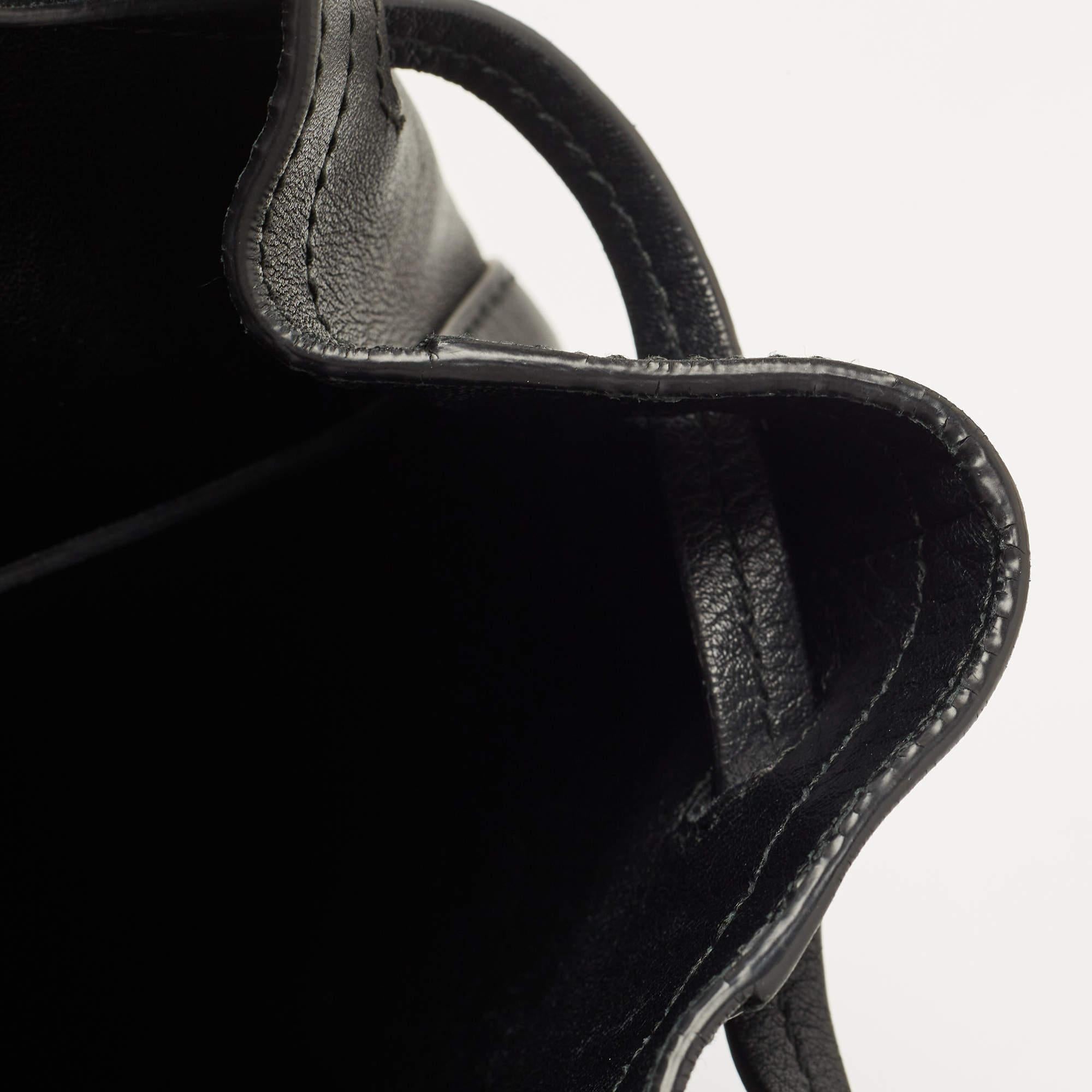 Ralph Lauren Black Leather Ricky Drawstring Bucket Bag For Sale 4