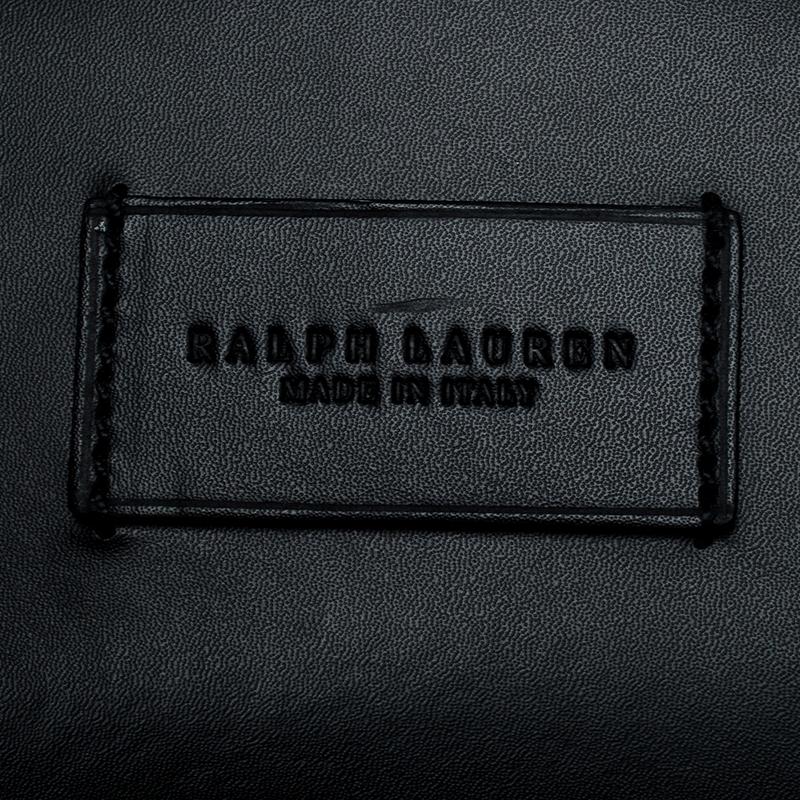 Ralph Lauren Black Leather Ricky Suitcase 2