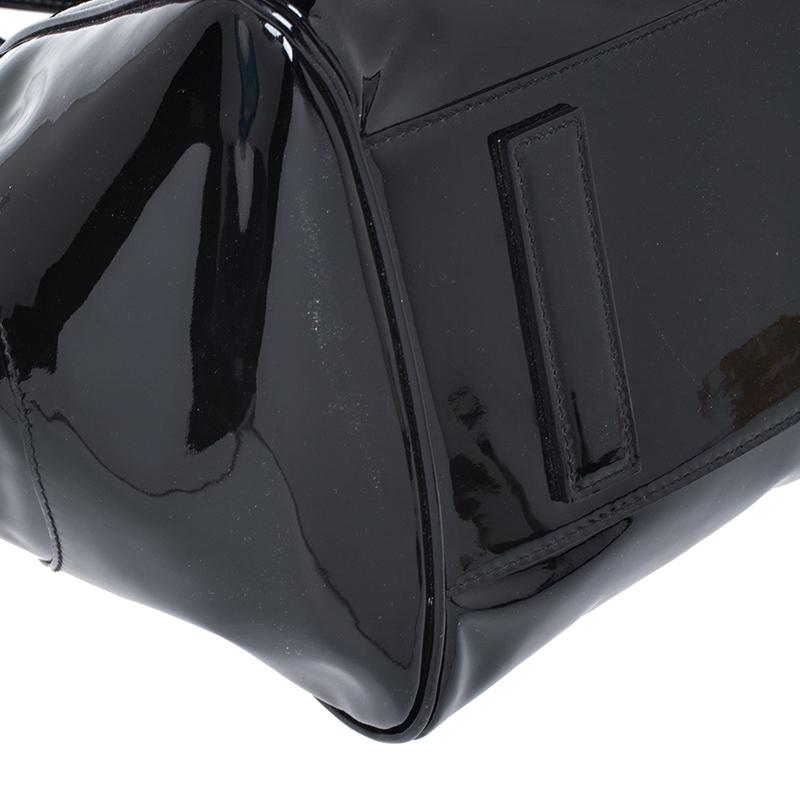 Ralph Lauren Black Patent Leather Proprietor Satchel 2