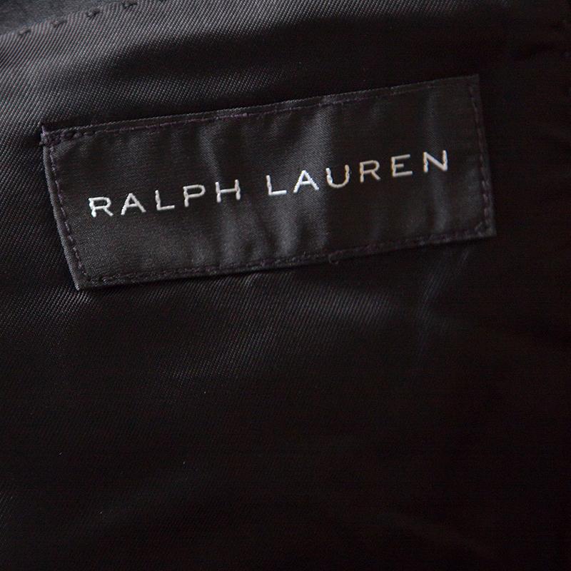 Ralph Lauren Black Silk Jacquard Shawl Lapel Anthony Tuxedo 4XL 1