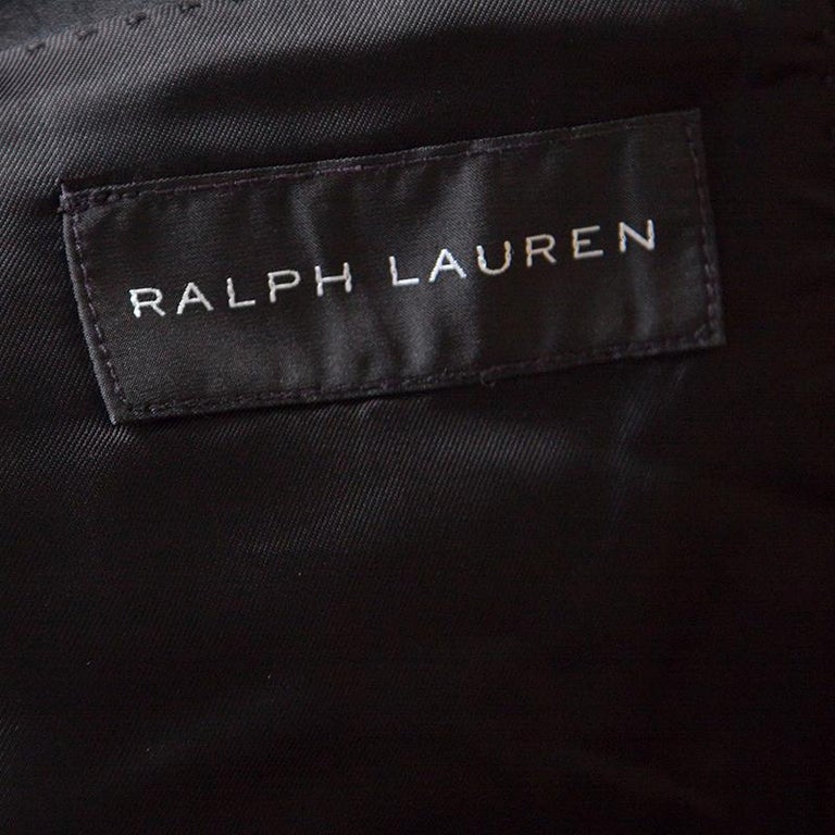 Ralph Lauren Black Silk Jacquard Shawl Lapel Anthony Tuxedo 4XL For ...