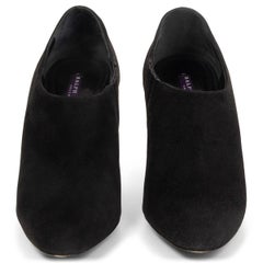 RALPH LAUREN black suede Ankle Boots Shoes 8.5