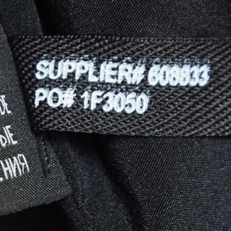 Ralph Lauren Schwarzes Woll-Minikleid mit Kontrastbesatz M im Angebot 2