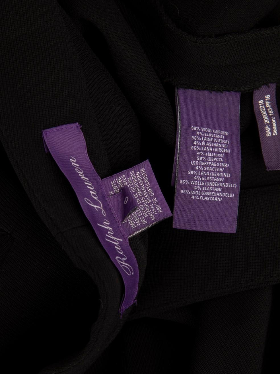 Ralph Lauren Schwarze Slim Fit-Hose aus Wolle Größe XS im Angebot 1