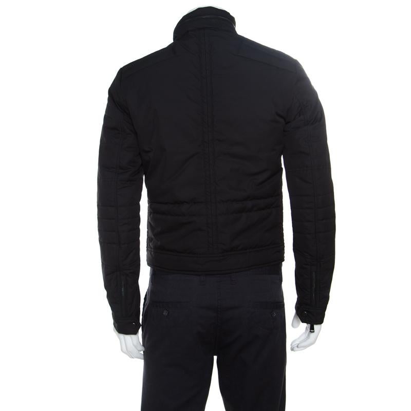 Ralph Lauren Black Zip Front Hooded Jacket S In Good Condition In Dubai, Al Qouz 2