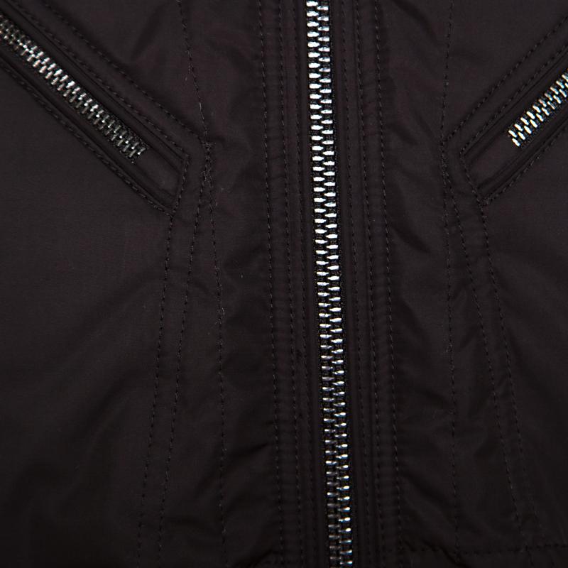 Ralph Lauren Black Zip Front Hooded Jacket S 1
