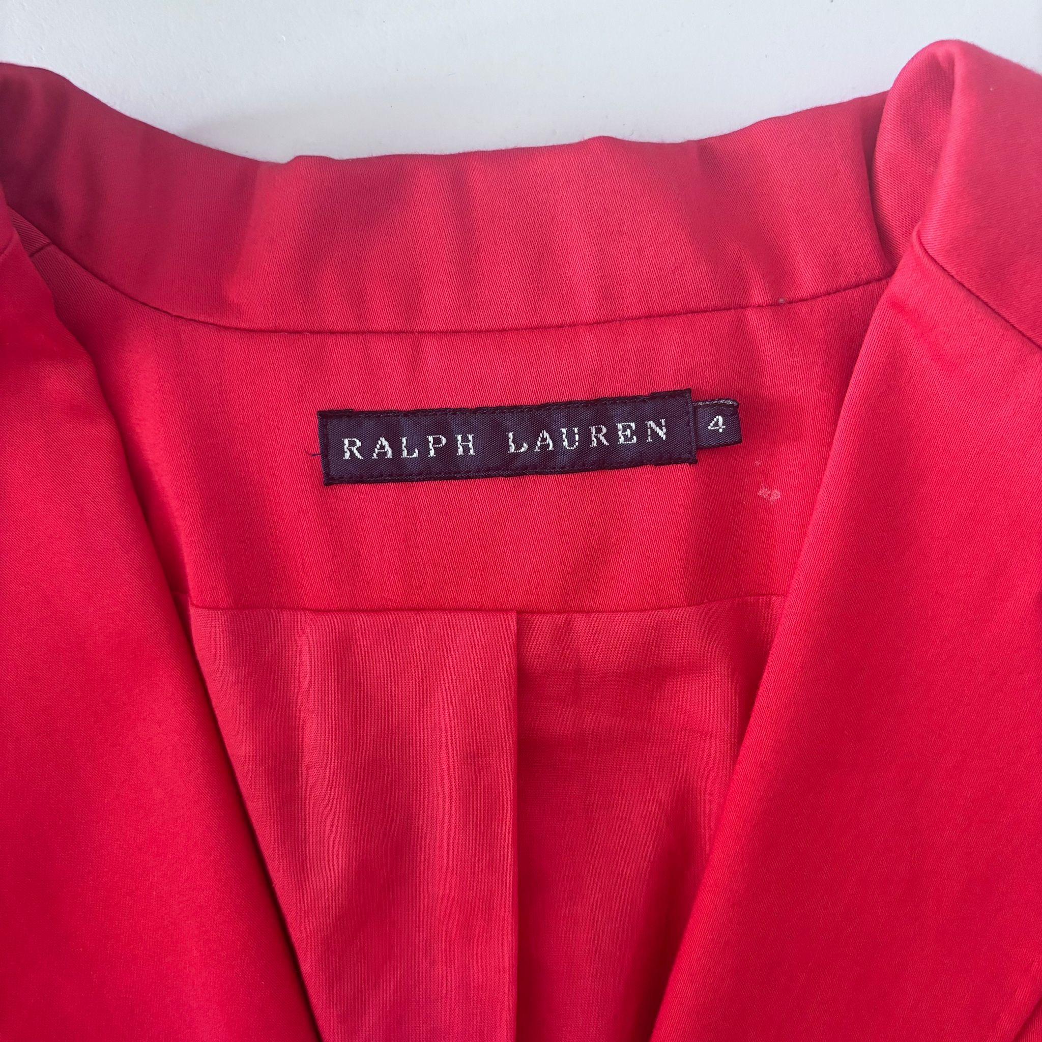 Ralph Lauren Blazer Rosso Donna con Stemma Ricamato “1967” , ottime condizioni in vendita 2